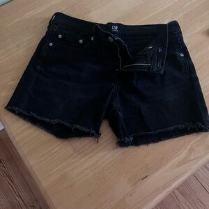 Gap 5 inch black denim shorts. Like new